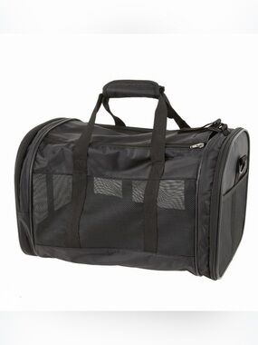 Whisker City - Black Soft-Sided Cat Carrier, up to 22 lbs